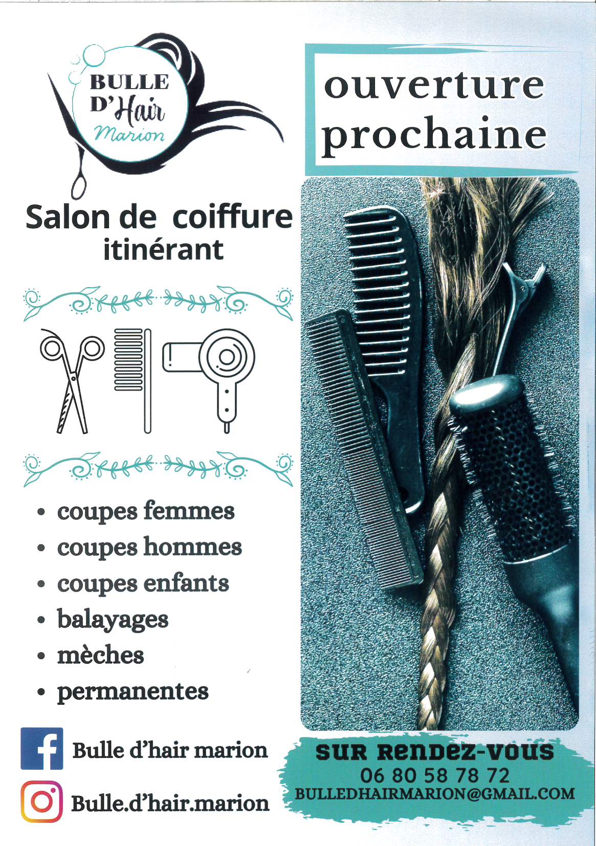Lire la suite à propos de l’article BULLE D’HAIR Marion