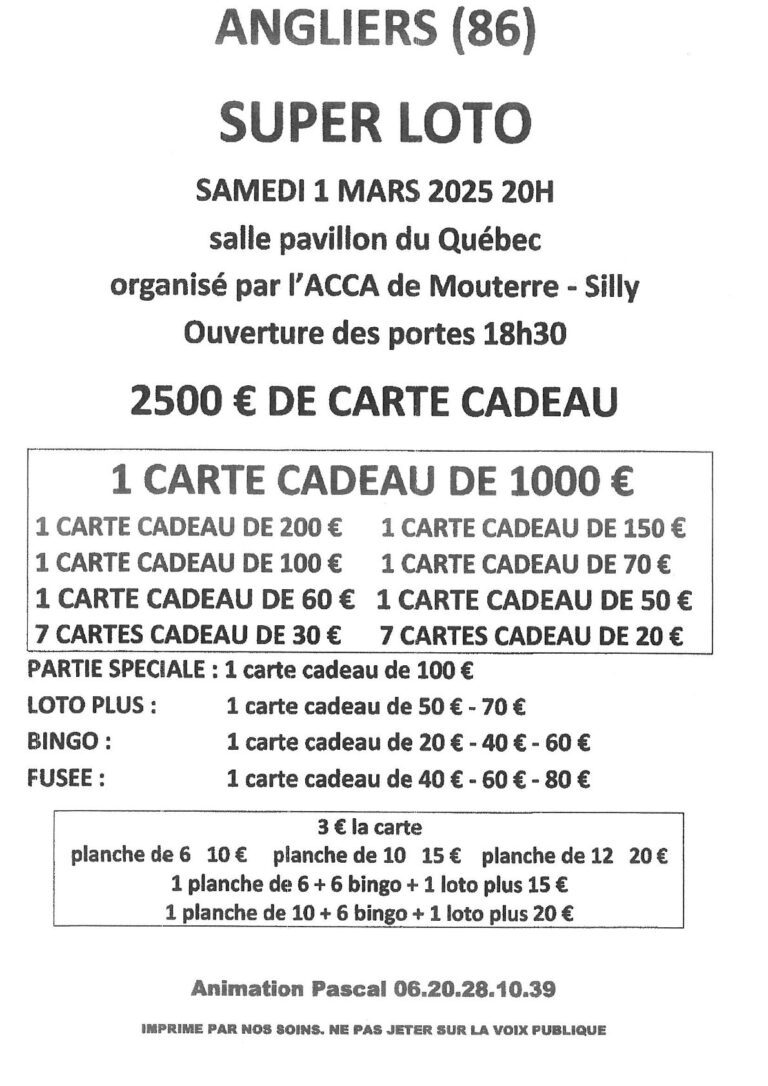 Lire la suite à propos de l’article LOTO ACCA