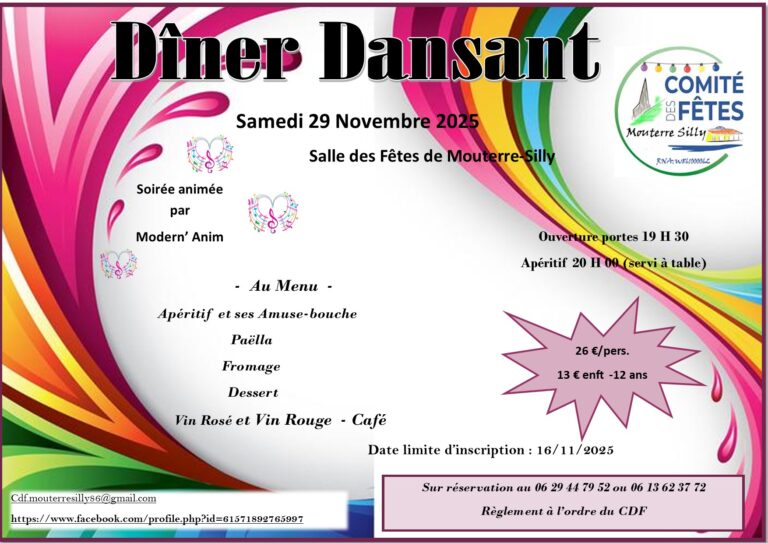 Lire la suite à propos de l’article DINER DANSANT